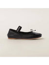 Women's Logo Leather Ballerinas Black - MIU MIU - BALAAN 2