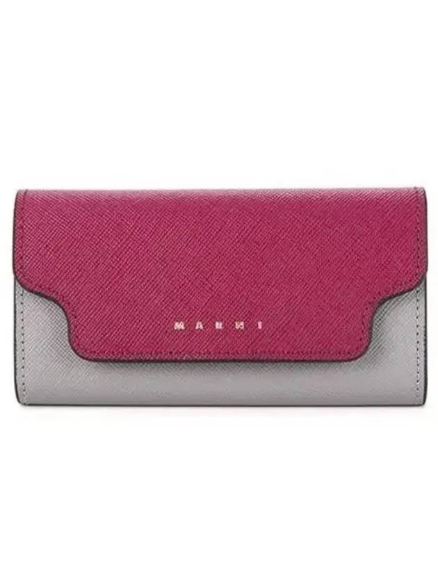 Saffiano Leather Key Holder Purple - MARNI - BALAAN 2