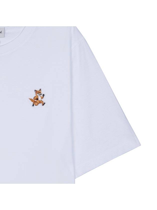 Speedy Fox Patch Comfort Short Sleeve T Shirt White - MAISON KITSUNE - BALAAN 7