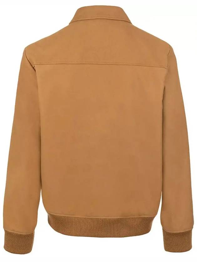 Gilles Embroidered Logo Blouson Jacket Caramel - A.P.C. - BALAAN 4