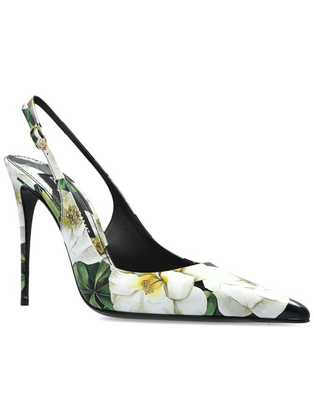 Dolce & Gabbana Heeled Shoes With Floral Motif, Women's, Multicolour - DOLCE&GABBANA - BALAAN 4