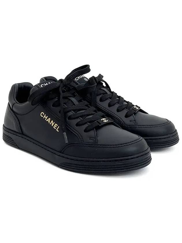 23A logo sneakers 36 black 4ET1020 - CHANEL - BALAAN 1