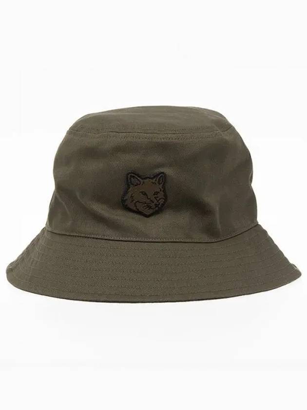 Fox Head Patch Bucket Hat Khaki - MAISON KITSUNE - BALAAN 2