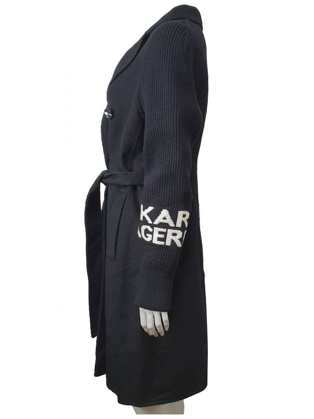 Size S Women's Wool Length 93cm Trench Coat - KARL LAGERFELD - BALAAN 3