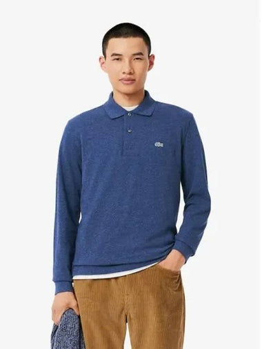 Men s Classic Fit Long Sleeve Melange Polo T shirt PH3517 54N I7Y Domestic Product GQ2N24091078643 - LACOSTE - BALAAN 1