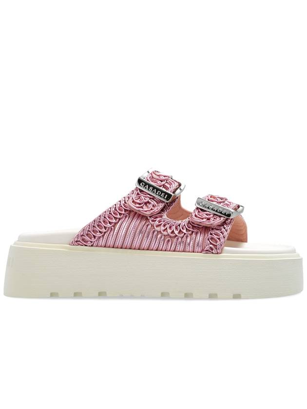 Casadei ‘Birky’ Platform Slides, Women's, Pink - CASADEI - BALAAN 1