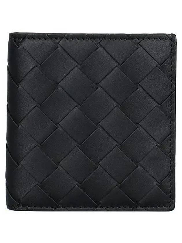 Intrecciato Slim Half Wallet Black - BOTTEGA VENETA - BALAAN 2