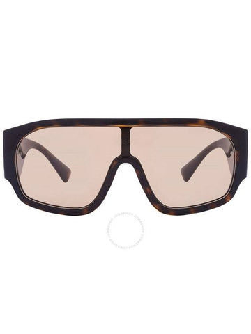 Versace Light Brown Shield Ladies Sunglasses VE4439 108/73 33 - VERSACE - BALAAN 1