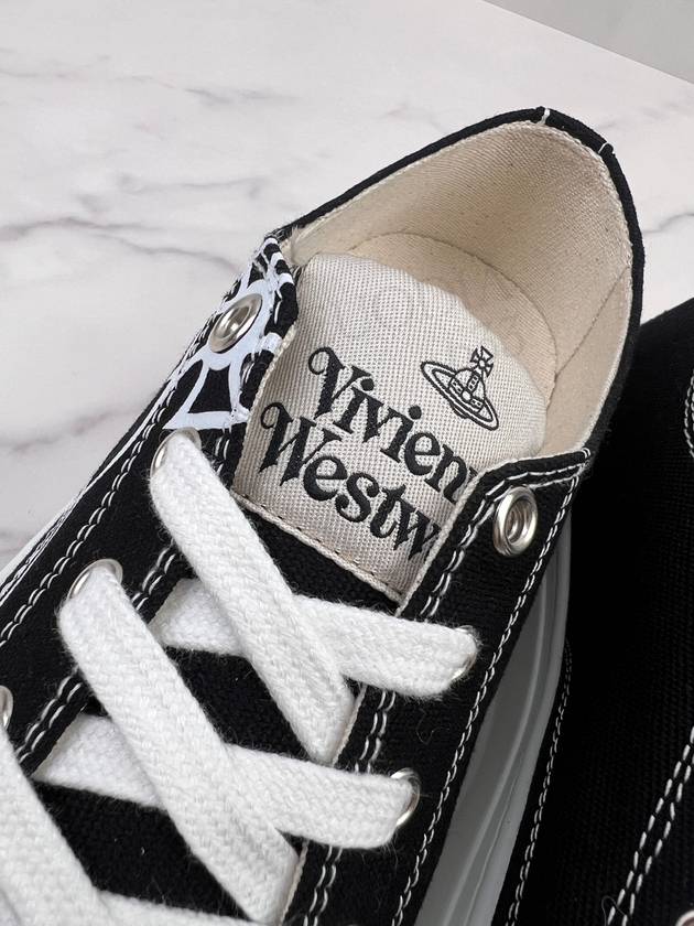 ORB Logo Low Top Sneakers Black - VIVIENNE WESTWOOD - BALAAN 7