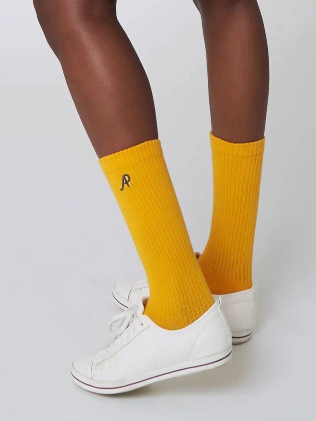 AU42AS09 Cushion Crew Socks Yellow - ATHPLATFORM - BALAAN 4