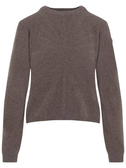 Rick Owens Wool Cashmere Knit Top Taupe - MONCLER - BALAAN 2