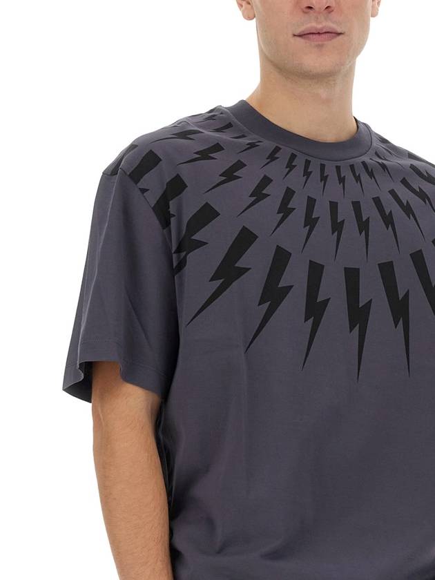 T-SHIRT WITH PRINT - NEIL BARRETT - BALAAN 4