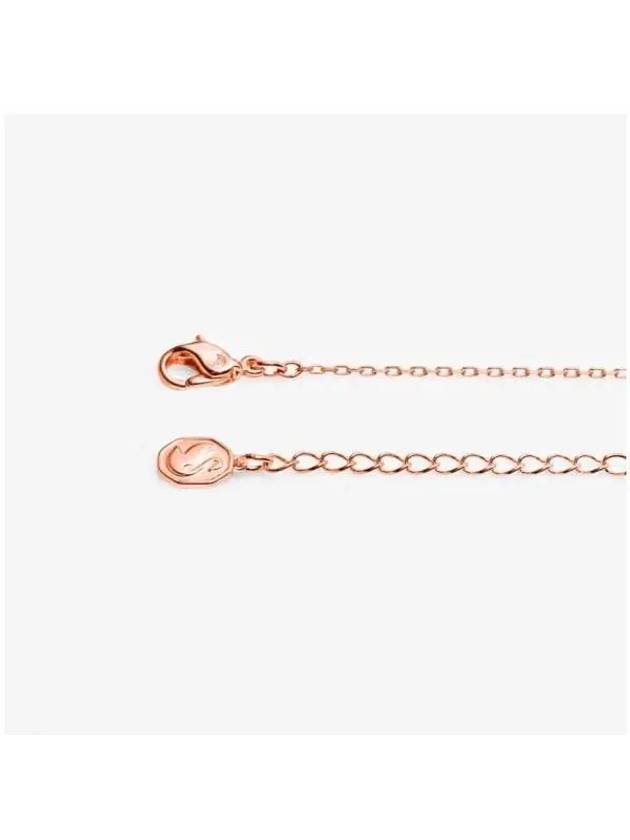 Bella V Round Pendant Necklace Pink Rose Gold - SWAROVSKI - BALAAN 6