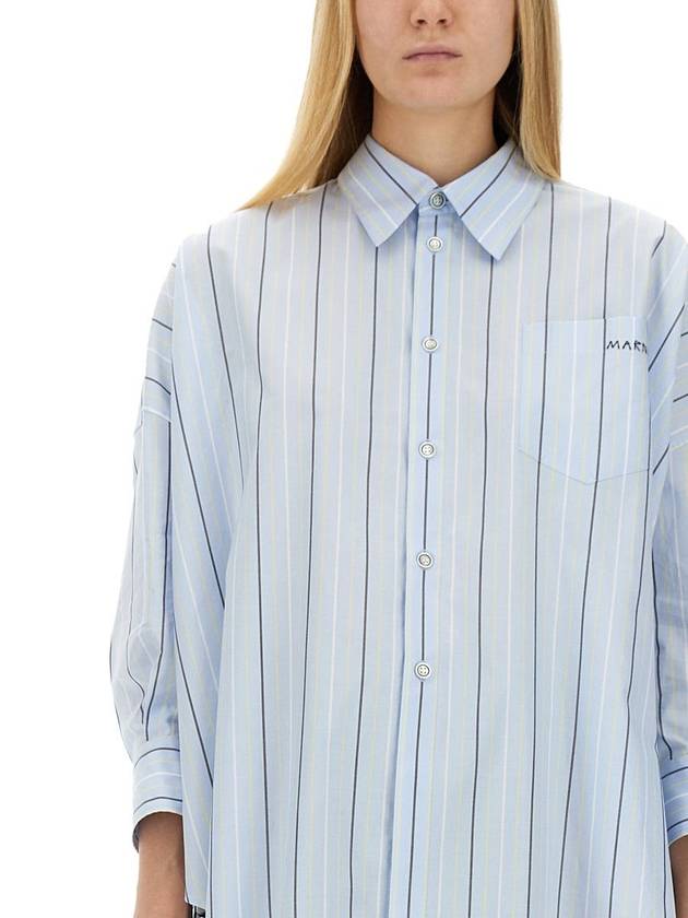 Blouse Shirt CAMA0567S0 UTC313STB24 AZURE - MARNI - BALAAN 5