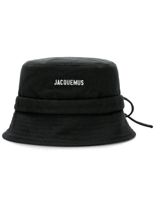 Le Bob Gadjo Bucket Hat Black - JACQUEMUS - BALAAN 2