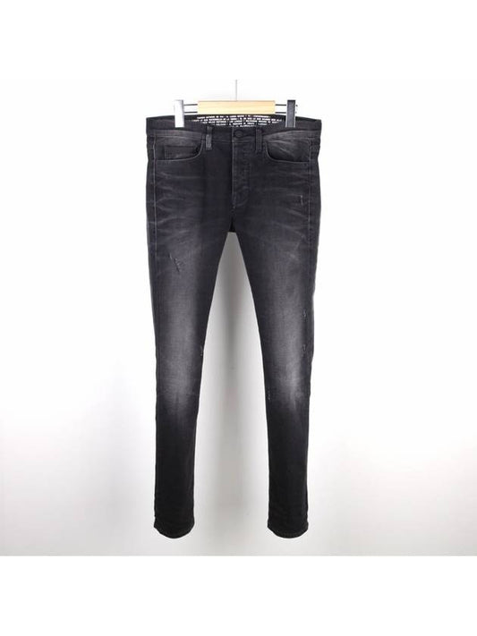 Whitewashing slim jeans black 161031367210 - MARCELO BURLON - BALAAN 1