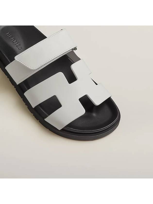 Chypre Calfskin Sandals Blanc - HERMES - BALAAN 8