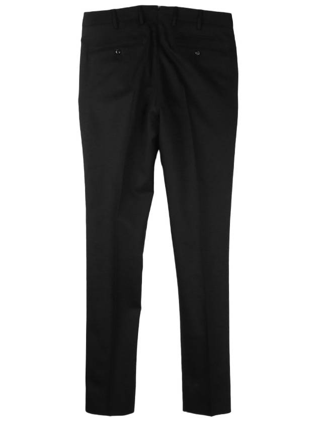 Virgin Wool Skinny Fit Slacks Black - PT TORINO - BALAAN 4