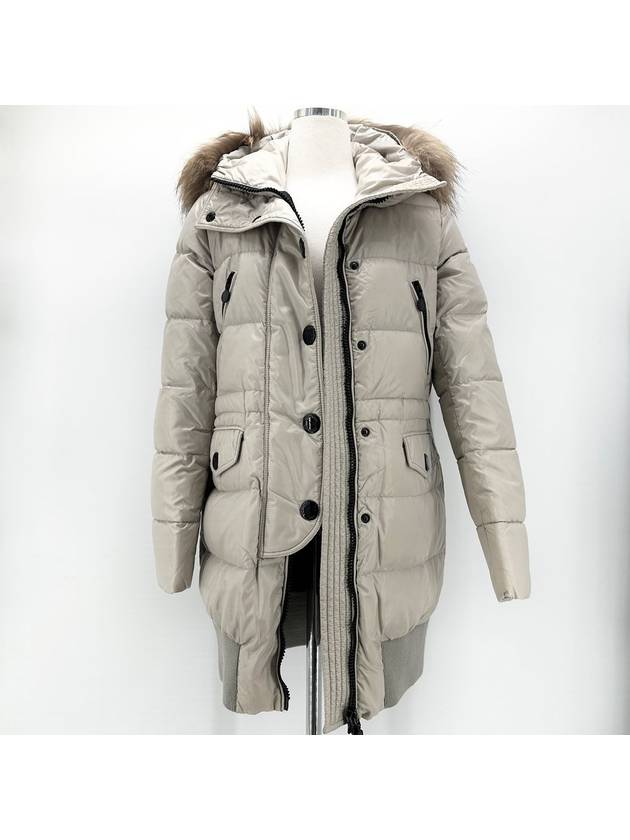 fur long padded jumper - MONCLER - BALAAN 3