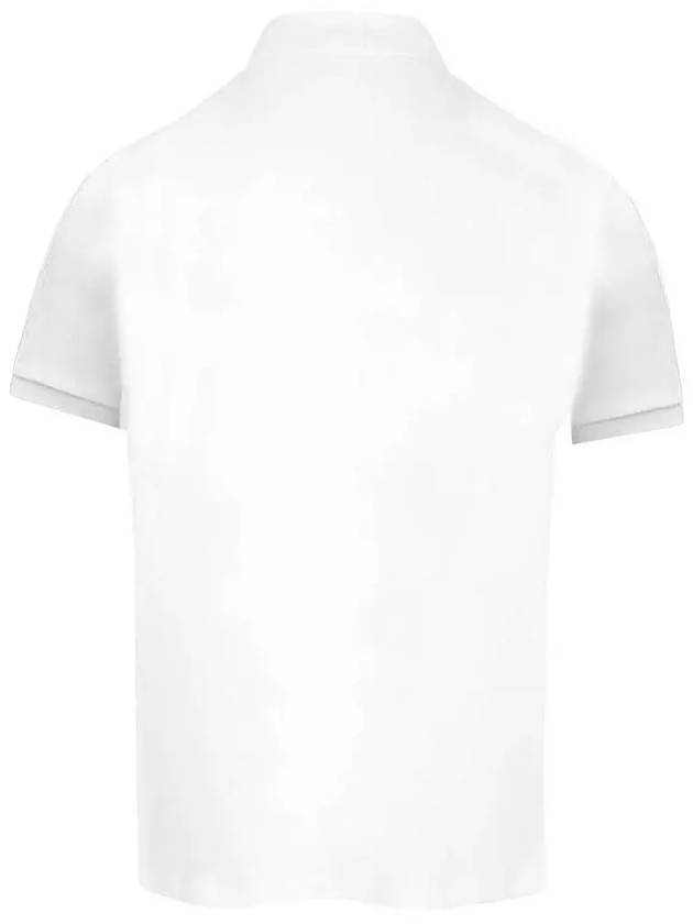 Logo Polo Shirt Optical White - MONCLER - BALAAN 4