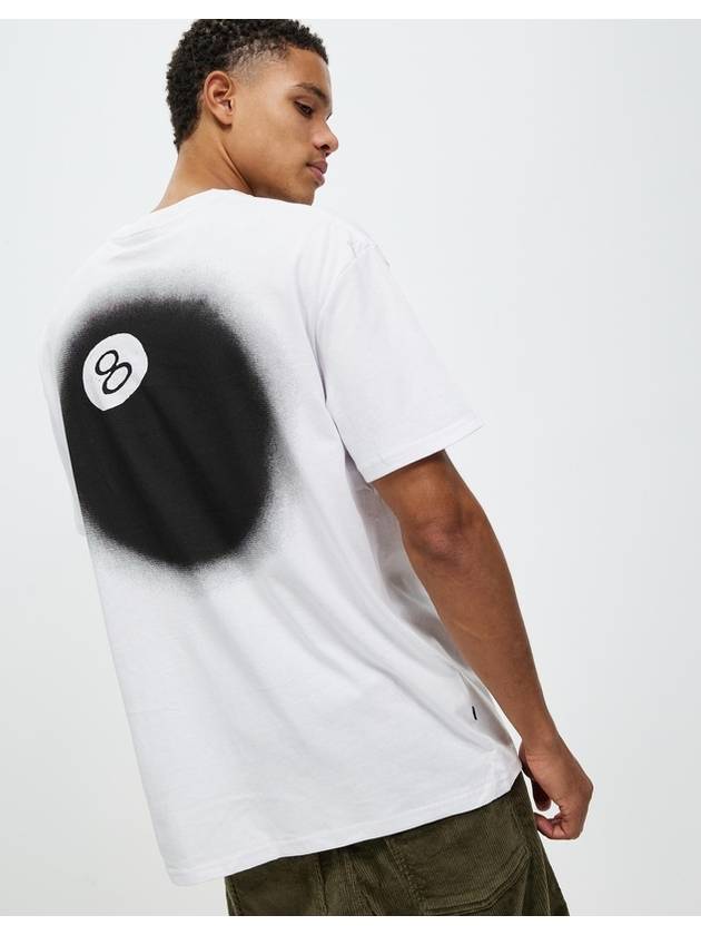 AU AUSTRALIA 8BALL FADE SS TSHIRT ST023S3003 WHITE MENS - STUSSY - BALAAN 1