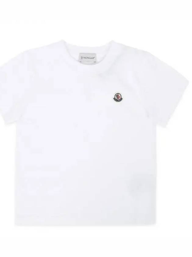 Kids Logo Patch Short Sleeve White 8C00018 83907 001 271600 1053625 - MONCLER - BALAAN 1