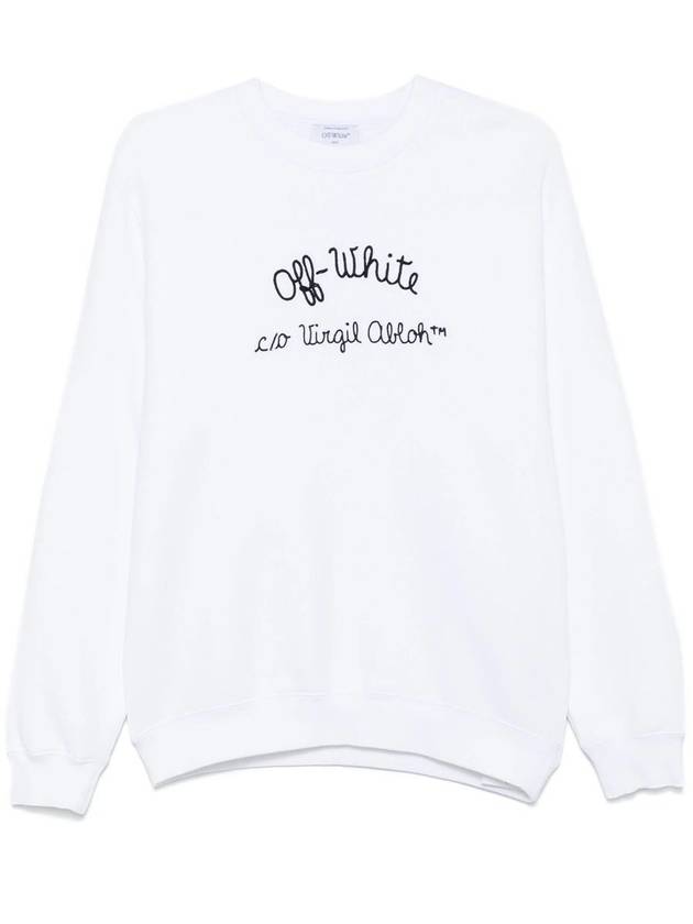 Off-White Typed Logo-Embroidery Sweatshirt - OFF WHITE - BALAAN 1