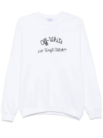 Off-White Typed Logo-Embroidery Sweatshirt - OFF WHITE - BALAAN 1