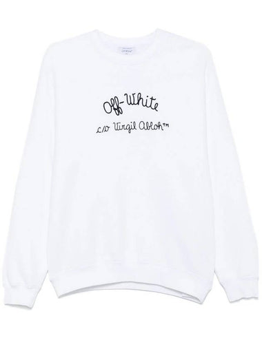 Off-White Typed Logo-Embroidery Sweatshirt - OFF WHITE - BALAAN 1