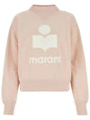 MOBY Velvet Logo Sweatshirt Pale Rose SW0003FA A1M07E PREU - ISABEL MARANT - BALAAN 1