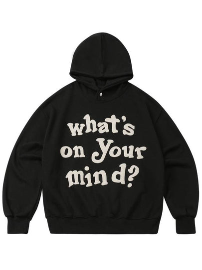 Big Lettering Snap Balloon Hoodie Black - MOO - BALAAN 2