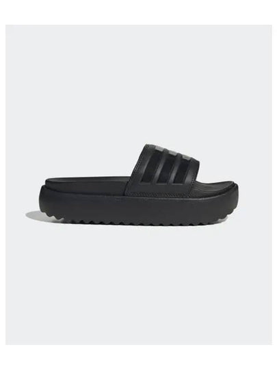 Adilette Platform Slide Slippers Black - ADIDAS - BALAAN 2