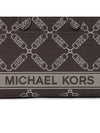 Gigi Small Jacquard Tote Bag Chocolate - MICHAEL KORS - BALAAN 9