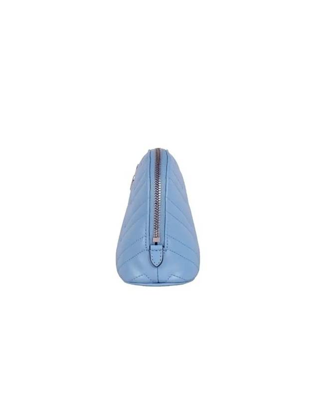 Clutch Marmont Chevron Pastel Blue Pouch 625690 DTDHP 4928 - GUCCI - BALAAN 3