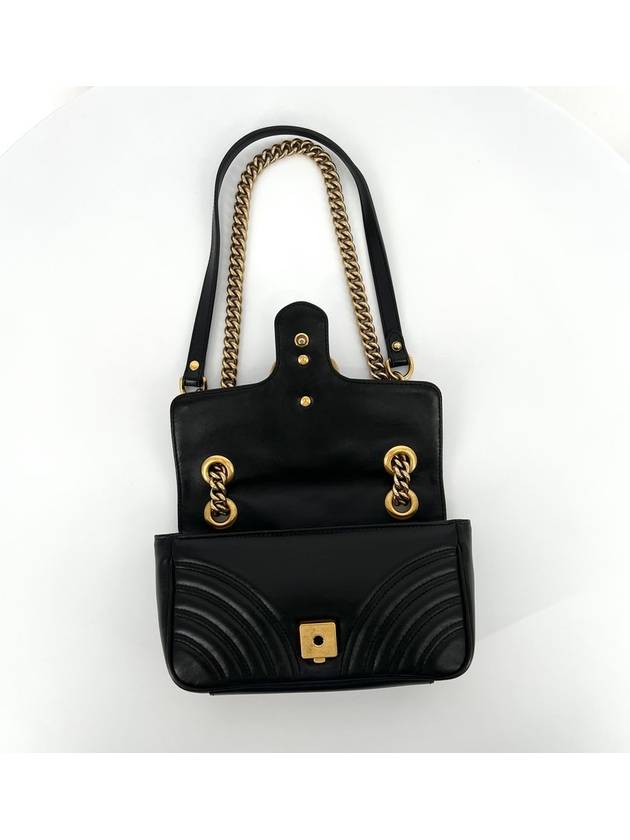 Matelasse small chain cross bag shoulder black 446744 - GUCCI - BALAAN 8