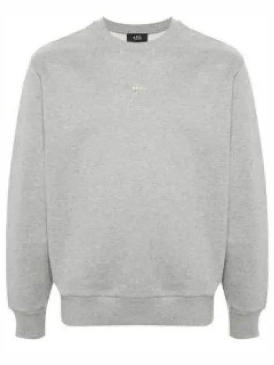 Boxy Micro Logo Sweatshirt Grey - A.P.C. - BALAAN 2