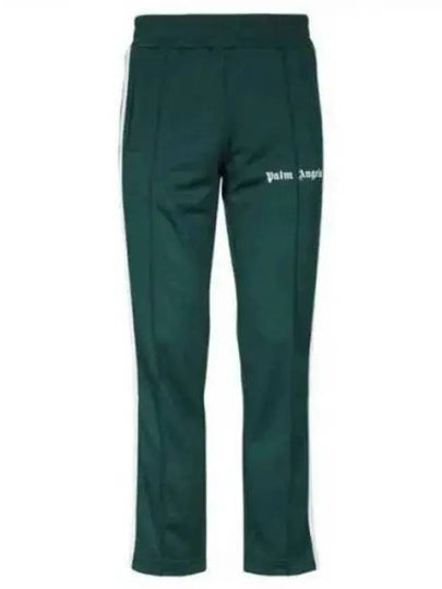 Men's Logo Print Track Pants Green - PALM ANGELS - BALAAN 2