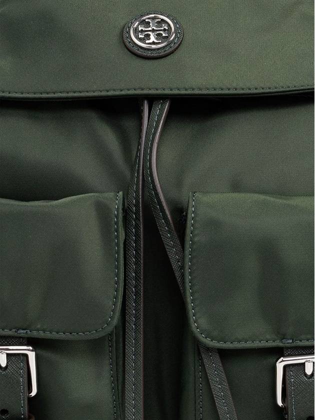 Virginia Flap Nylon Backpack Green - TORY BURCH - BALAAN 7