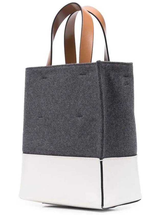 Museo Mini Wool Tote Bag Grey - MARNI - BALAAN 4