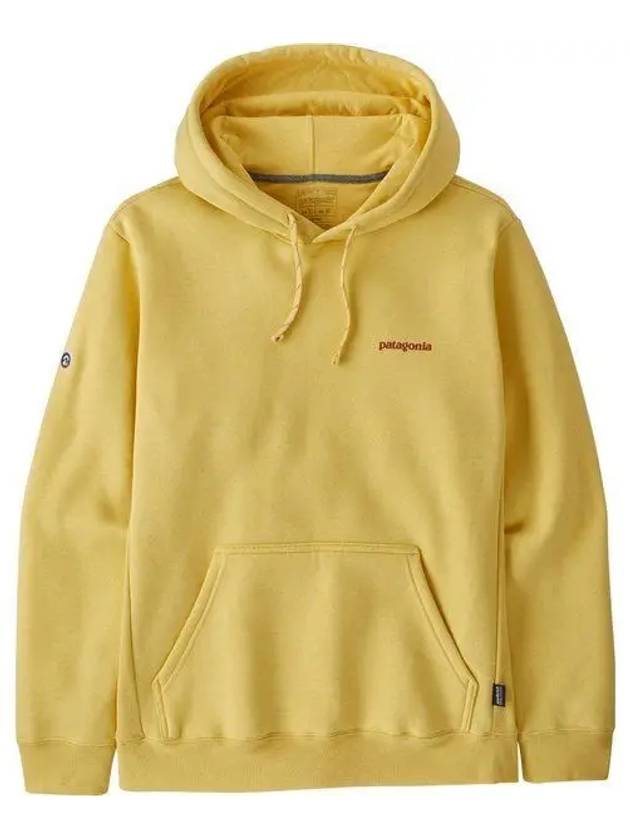 Fitz Roy Icon Uprisal Fleece Hoodie Milled Yellow - PATAGONIA - BALAAN 2