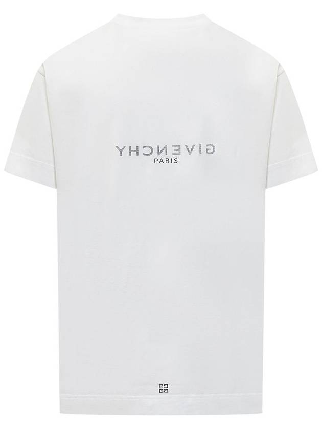 Reverse Oversized Short Sleeve T-Shirt White - GIVENCHY - BALAAN 3