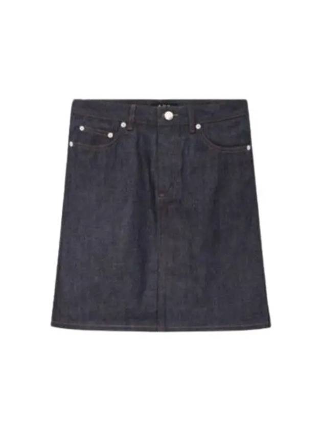 Women s Jupe Denim Skirt Indigo CODBSF06094 - A.P.C. - BALAAN 3