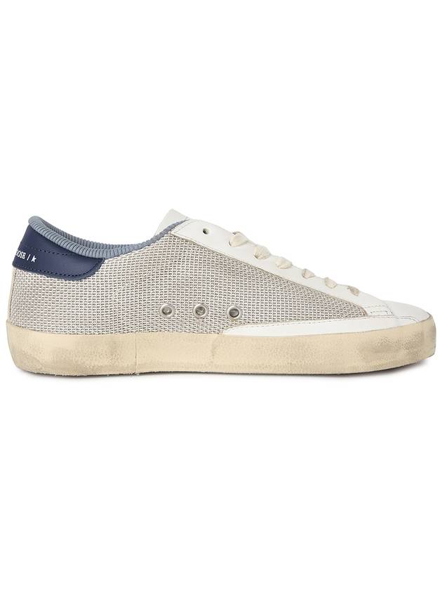 Blue Superstar Low Top Sneakers Light Silver - GOLDEN GOOSE - BALAAN 5