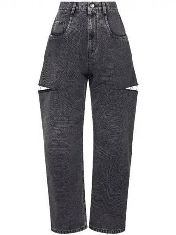 Maison Margiela Cutout Cotton Denim Pants 270463 - MAISON MARGIELA - BALAAN 1