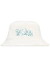 Kids Logo Bucket Hat White 4WBM23HATE 013 - DIOR - BALAAN 1