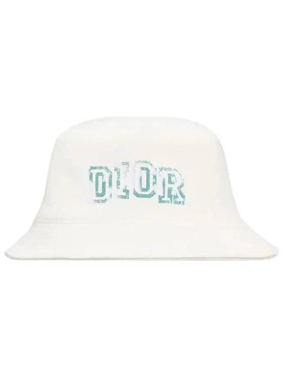 Kids Logo Bucket Hat White 4WBM23HATE 013 - DIOR - BALAAN 2