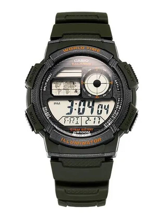 AE 1000W 3AVDF AE 1000W 3A Digital Sports Men’s Urethane Watch - CASIO - BALAAN 2