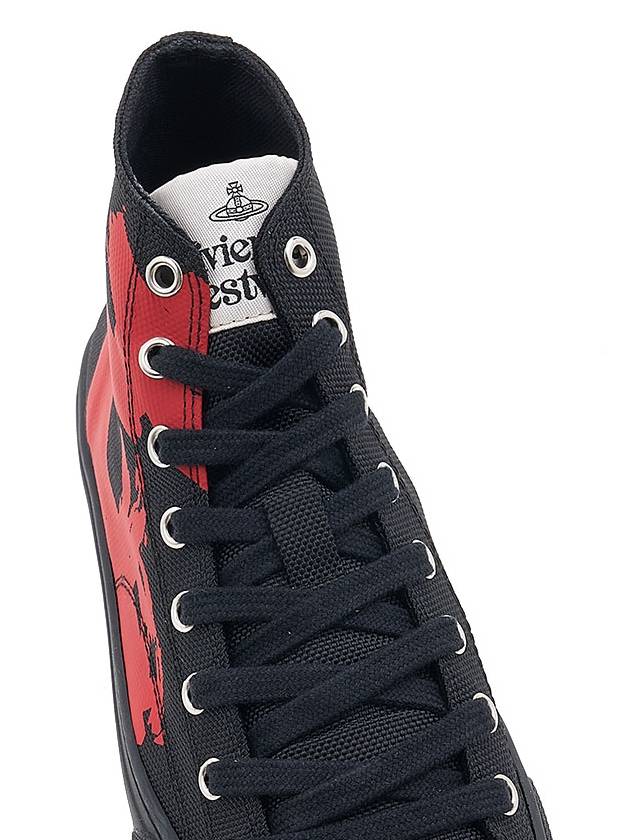 Primsol High Top Sneakers Black Red - VIVIENNE WESTWOOD - BALAAN 9