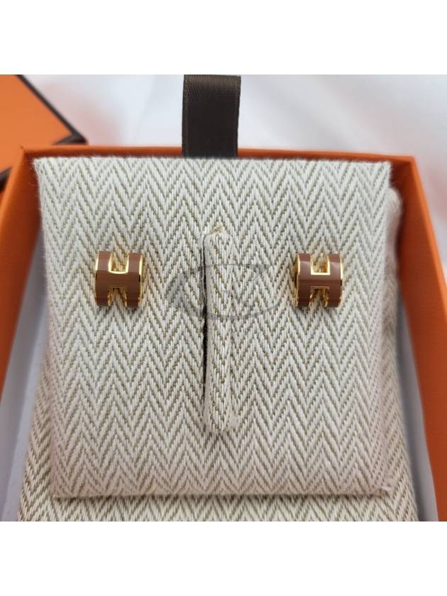 Mini Pop H Earrings Gold New Gold - HERMES - BALAAN 2