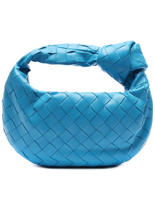 Jodie Intrecciato Small Tote Bag Blue - BOTTEGA VENETA - BALAAN 5